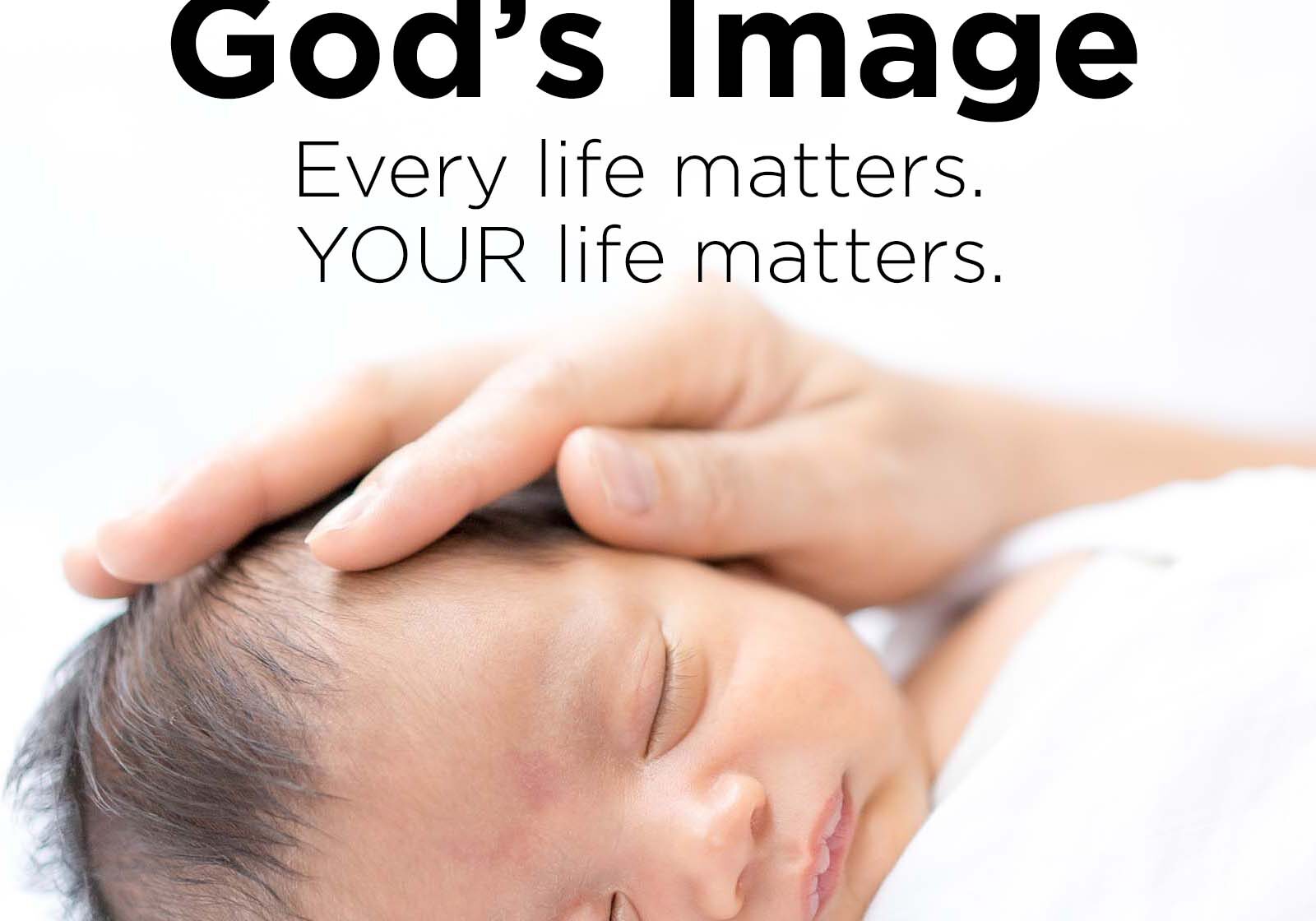 A cute sleeping newborn baby boy gentle touching by his parent's